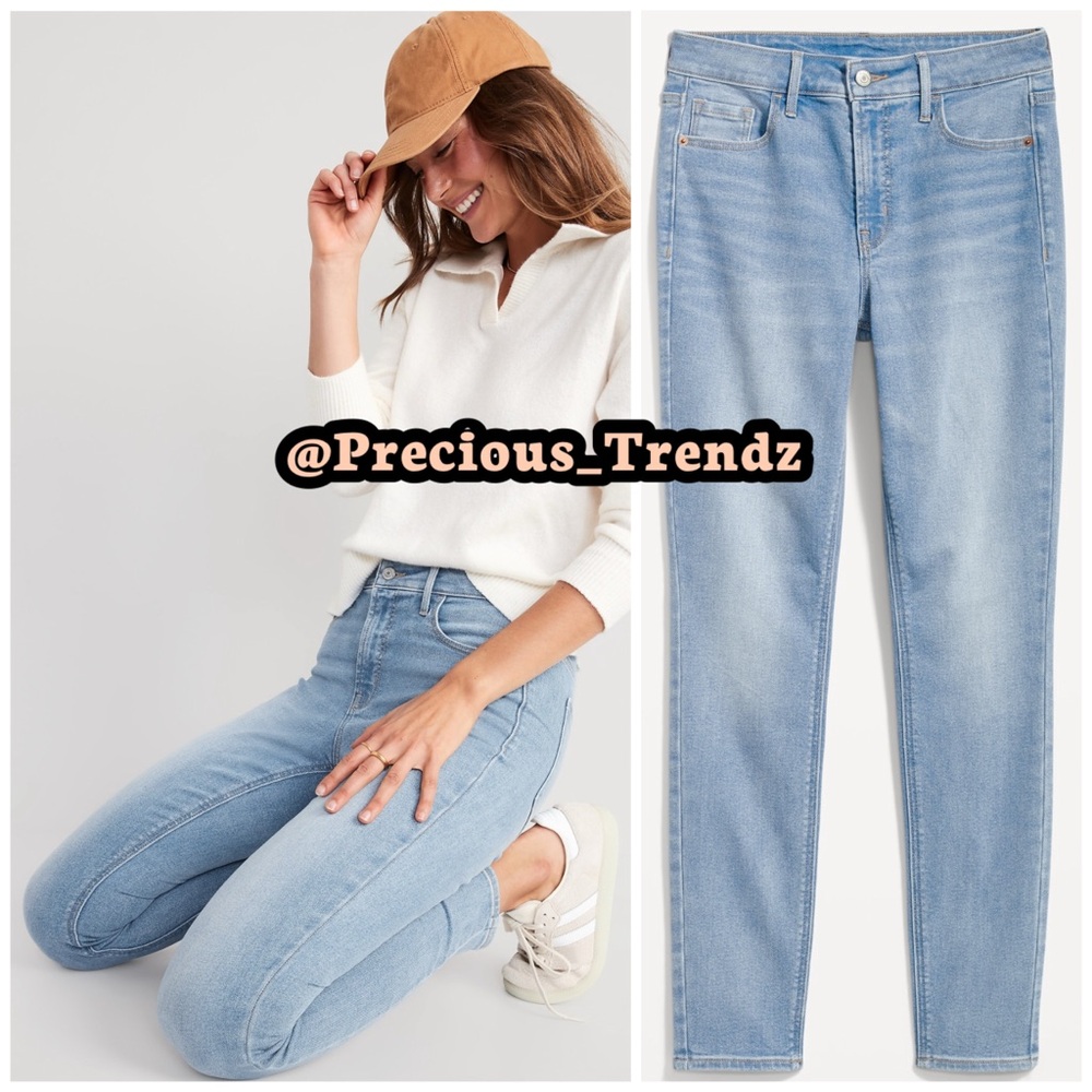 📦 Old Navy High-Waisted Rockstar Super-Skinny Jeans Size 30 Light Wash